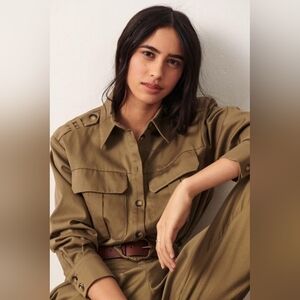 ba&sh NWT Chemise Mania in Kaki